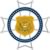 a color illustration of the lapel pin that accompanies the state/local badge of bravery award