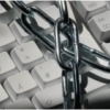 chains lying on top of a keyboard