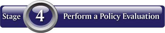 Stage 4: Perform a Policy Evaluation