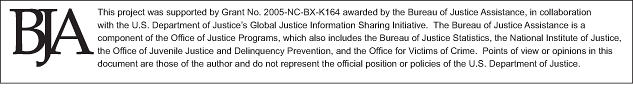 BJA Disclaimer