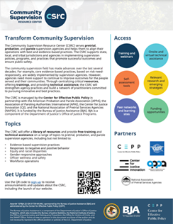 Community Supervision Resource Center overview thumbnail