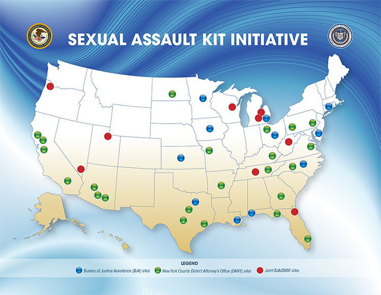Sexual Assault Kit Initiative Map