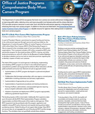 Flyer for OJP Comprehensive Body-Worn Camera Program