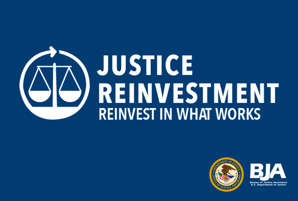 Justice Reinvestment Initiative logo with BJA logo and OJP seal