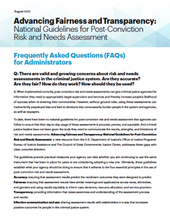 Thumbnail of Advancing Fairness and Transparency FAQs for Administrators
