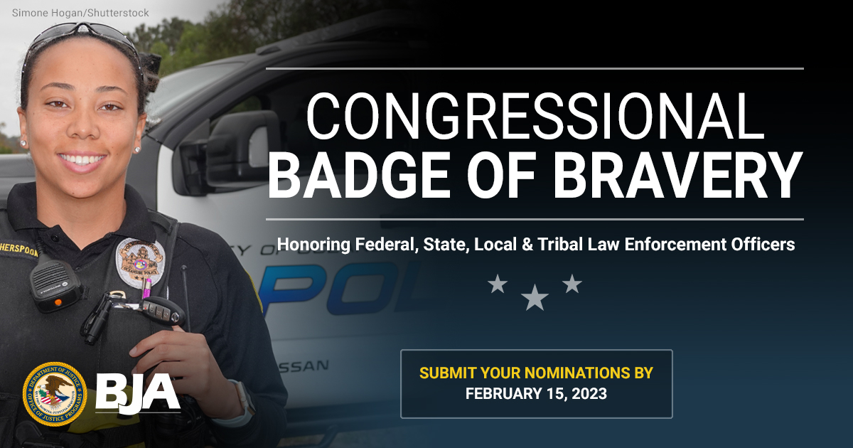 2022 Congressional Badge of Bravery (CBOB) - female officer