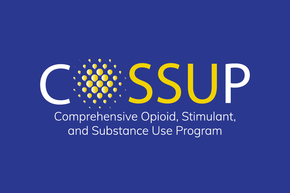 Comprehensive Opioid, Stimulant, and Substance Use Program (COSSUP) logo
