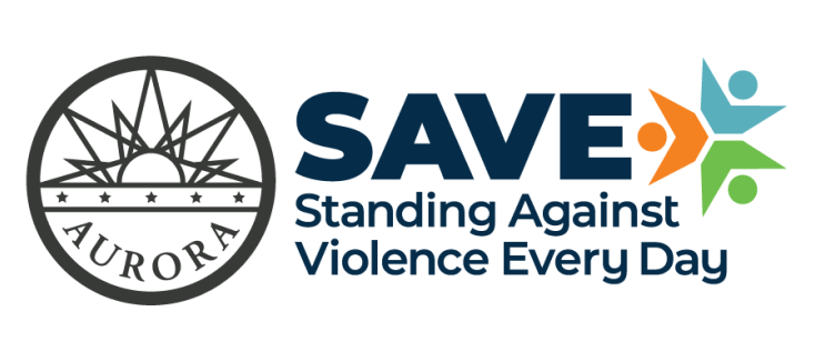 Aurora Standing Against Violence Every Day logo