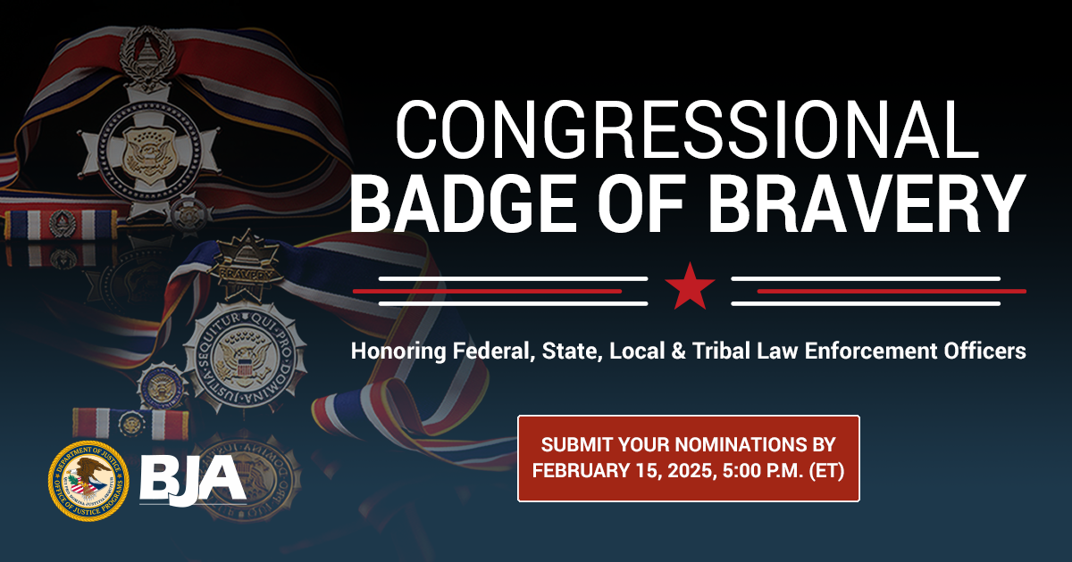 2024 Law Enforcement Congressional Badge of Bravery (CBOB)