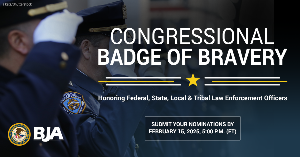 2024 Law Enforcement Congressional Badge of Bravery (CBOB)
