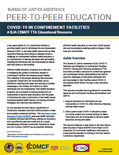 COVID-19 in Confinement Facilities: A BJA CDMCF TTA Educational Resource (339911)