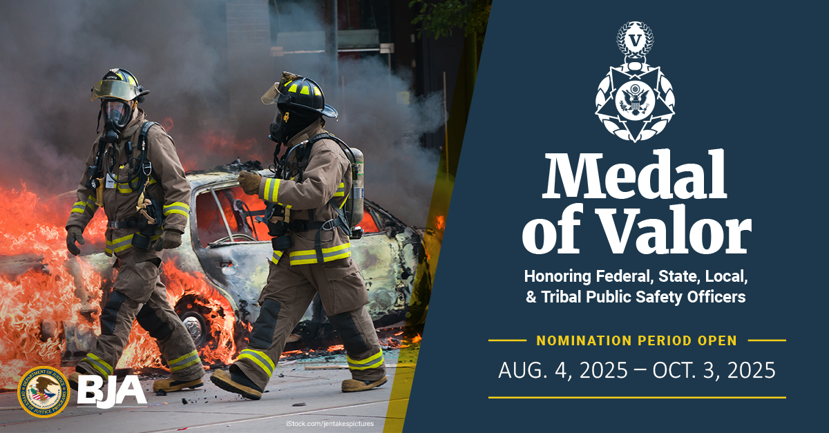 Medal of Valor Nomination Period Open - August 4, 2025 - October 2, 2025