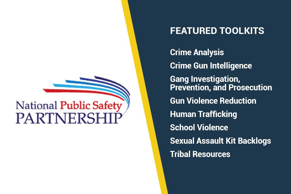 List of featured toolkits from the National Public Safety Partnership