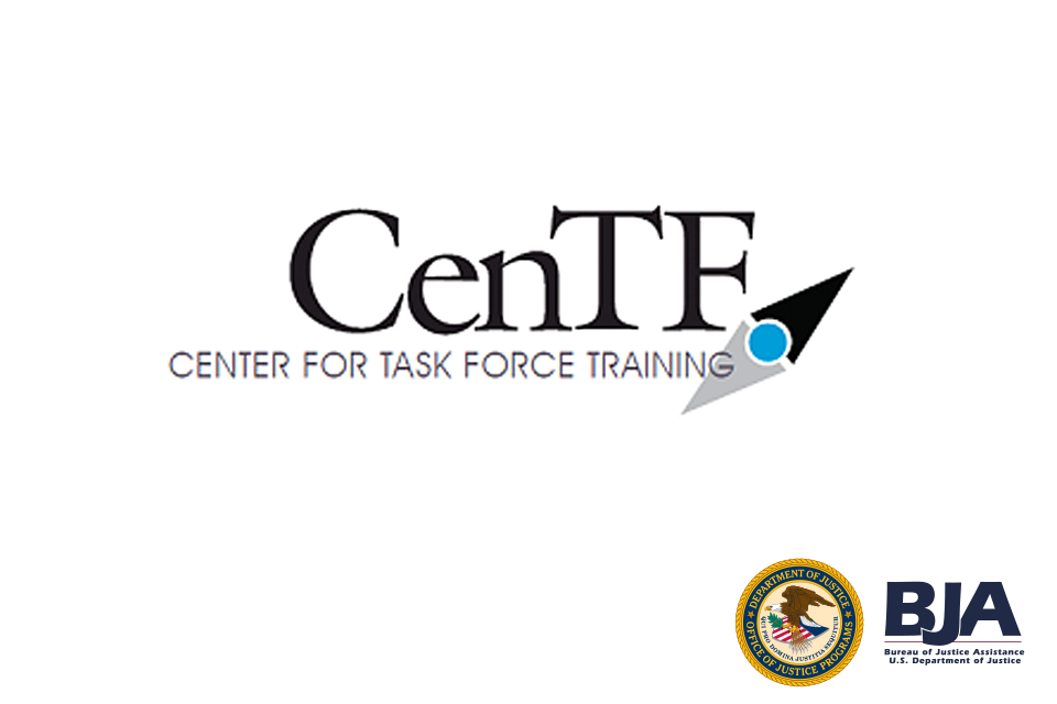 Center for Task Force Training logo with OJP seal and BJA logo