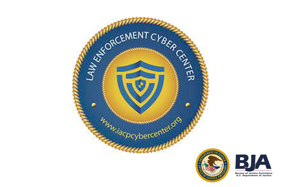 Law Enforcement Cyber Center logo with BJA logo and OJP seal