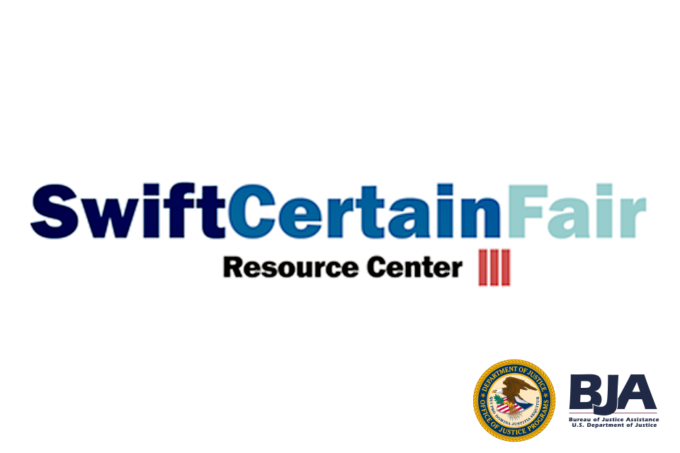 Swift Certain Fair Resource Center logo with BJA logo and OJP seal