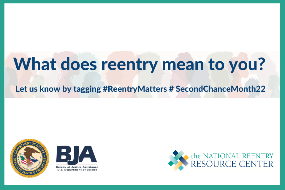 What does reentry mean to you? Second Chance Month 2022