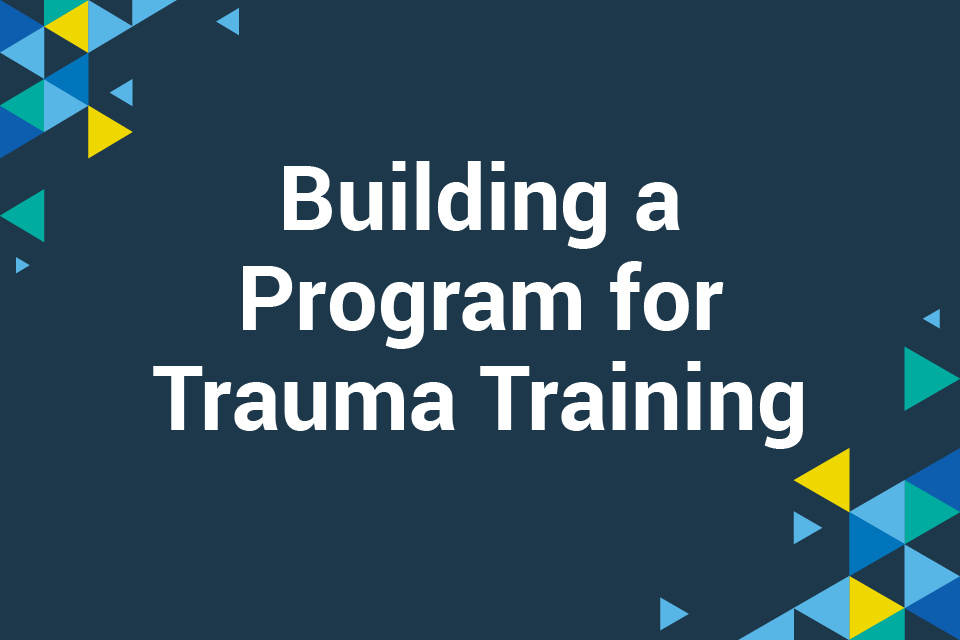 Building a Program for Trauma Training