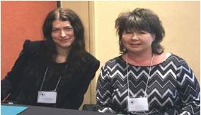 COPE Mentoring Specialist Candace Ryan-Schmid (left) and COPE Program Manager Kara McAllister at the 2017 Arizona Probation, Parole, and Corrections Association conference. COPE Mentoring Specialist Candace Ryan-Schmid (left) and COPE Program Manager Kara McAllister at the 2017 Arizona Probation, Parole, and Corrections Association conference