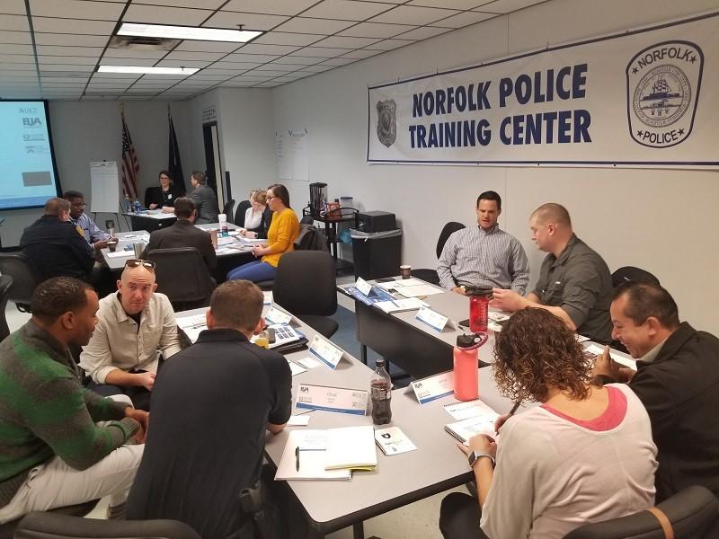 Norfolk (VA) police officers received VALOR Initiative resilience training in December 2018