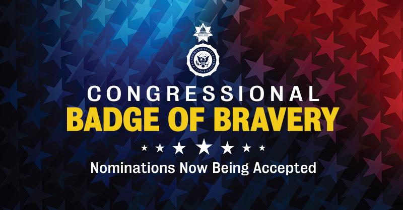 Congressional Badge of Bravery nominations being accepted