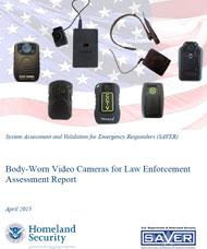 Flyer for body-worn video cameras for law enforcement assessment report