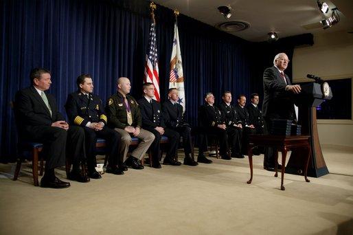 Medal of Valor ceremony - February 14, 2003