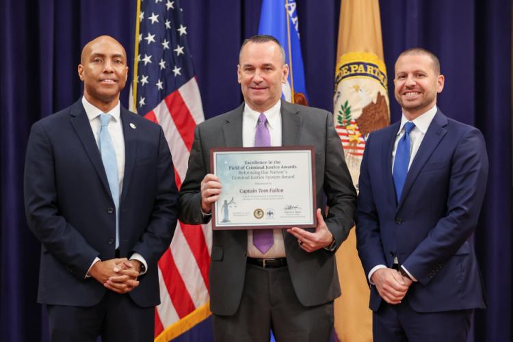 Captain Tom Fallon, recipient of the Reforming Our Nation’s Criminal Justice System Award